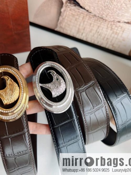 Stefano. Ricci Stephen, stainless steel hand-carved craft eagle head 3.8cm belt