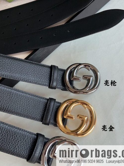 Gucci Gucci, Original Lychee Texture 4.0cm Belt