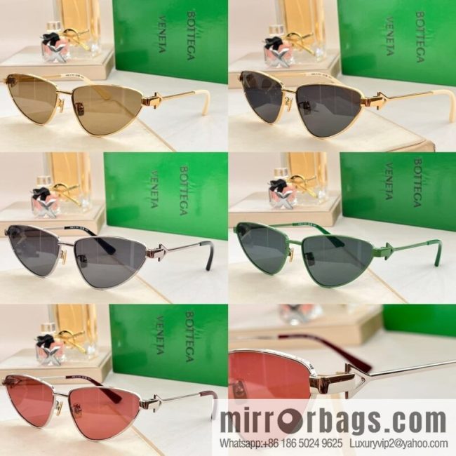 Bottega Veneta Metal Frame Women\'s Sunglasses