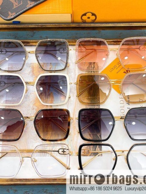LV Louis Vuitton Square Unisex Sunglasses