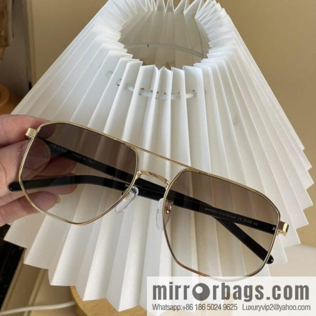 Prada Metal Frame Unisex Sunglasses - Image 7