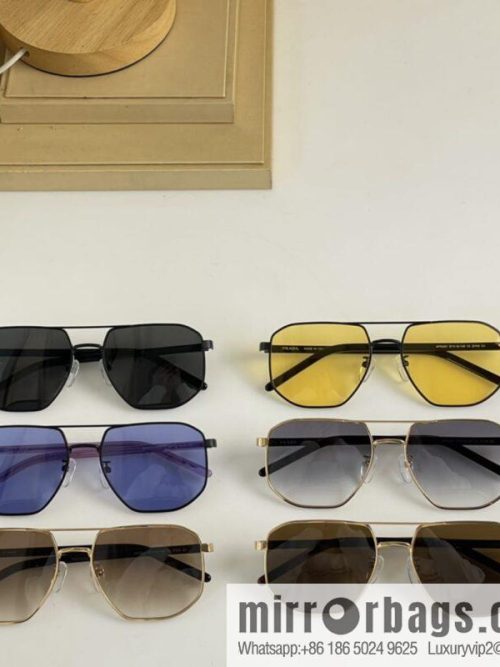 Prada Metal Frame Unisex Sunglasses