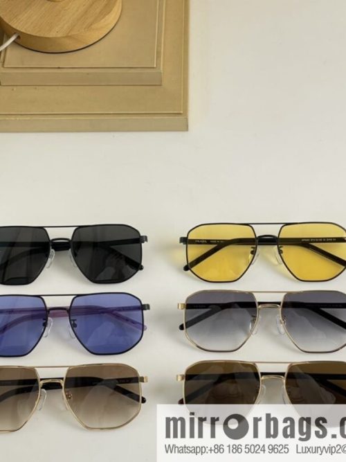 Prada Metal Frame Unisex Sunglasses