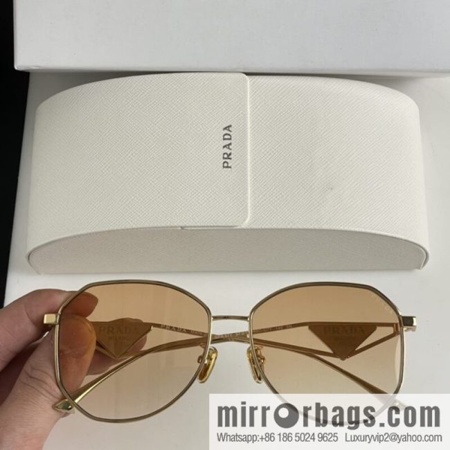 Prada Triangle Design Temple Women\'s Sunglasses - Image 4