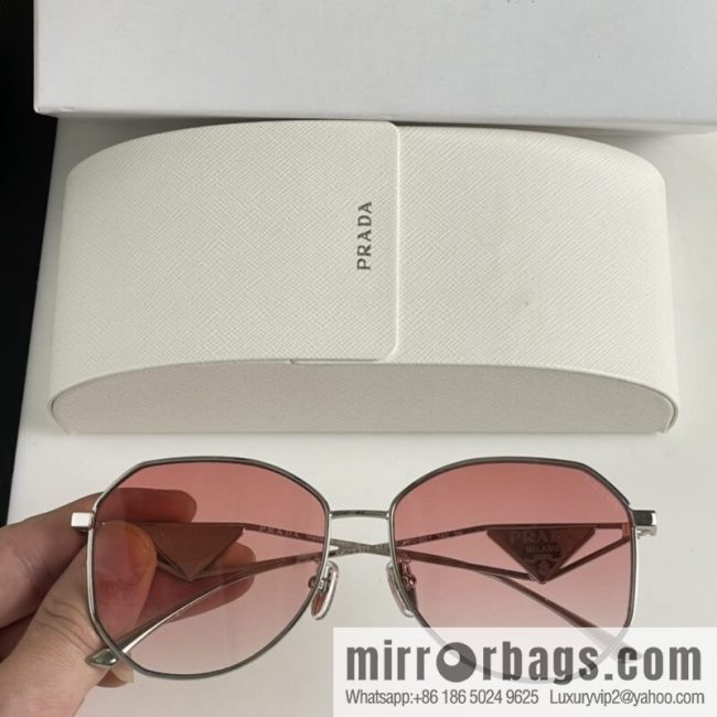 Prada Triangle Design Temple Women\'s Sunglasses - Image 7