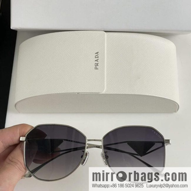 Prada Triangle Design Temple Women\'s Sunglasses - Image 8