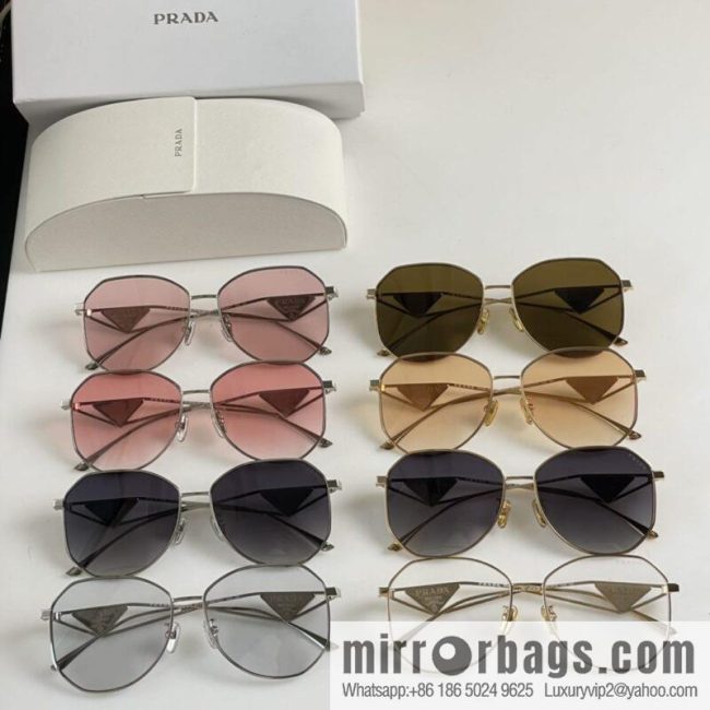 Prada Triangle Design Temple Women\'s Sunglasses