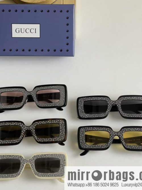 GUCCI Gucci official website catwalk model square frame women\'s sunglasses