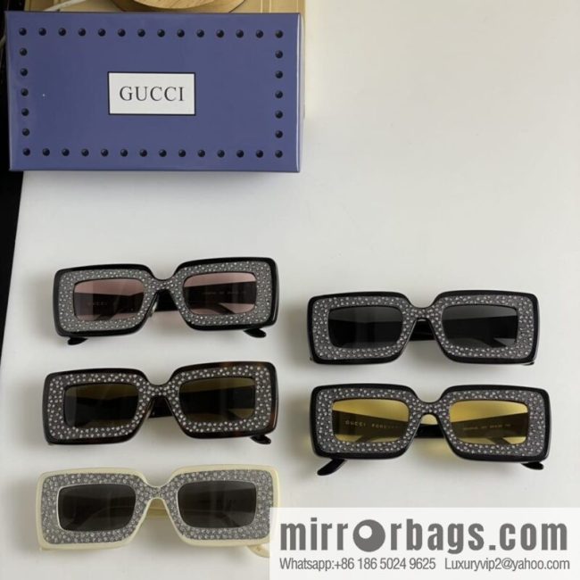 GUCCI Gucci official website catwalk model square frame women\'s sunglasses