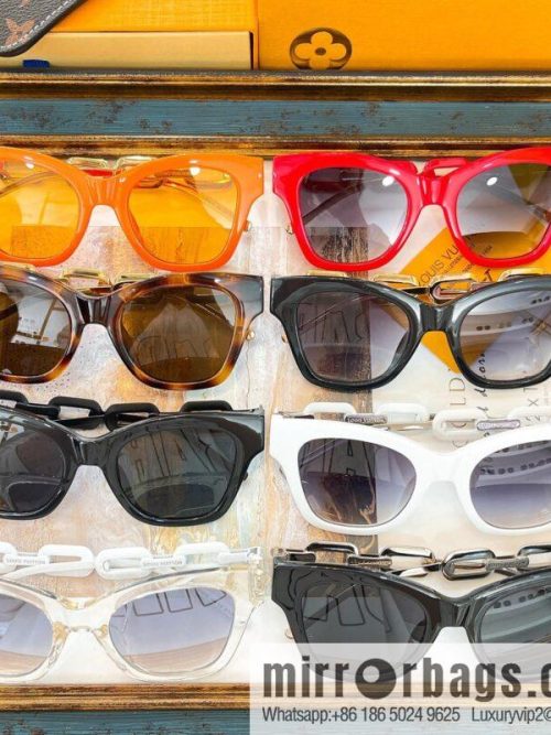LV Louis Vuitton Square Unisex Sunglasses