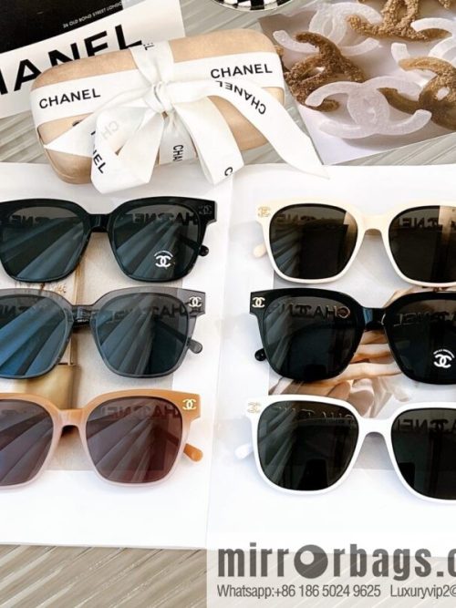CHANEL Chanel square versatile double c embellished women\'s sunglasses