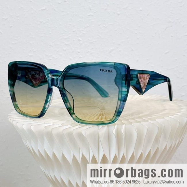 PRADA temple triangle embellished sunglasses - Image 7