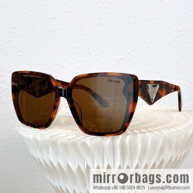 PRADA temple triangle embellished sunglasses - Image 8