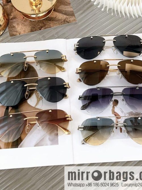 MAYBACH Maybach rimless oval sunglasses