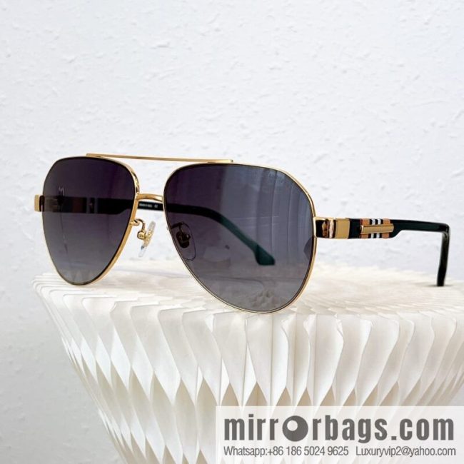 Burberry Oval Frame Unisex Sunglasses - Image 6