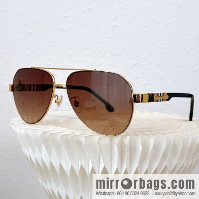 Burberry Oval Frame Unisex Sunglasses - Image 8