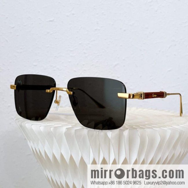 Cartier Rimless Men\'s Sunglasses - Image 3