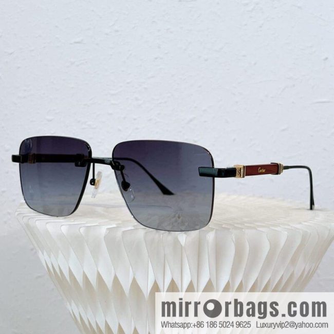 Cartier Rimless Men\'s Sunglasses - Image 5