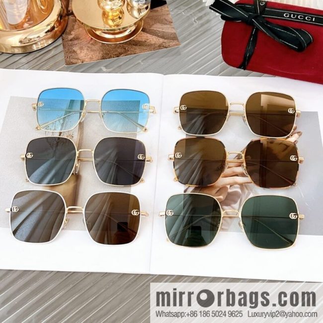 GUCCI Gucci Metal Box Unisex Sunglasses