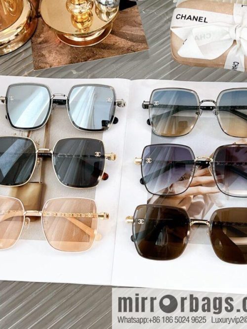 CHANEL Chanel metal square women\'s sunglasses
