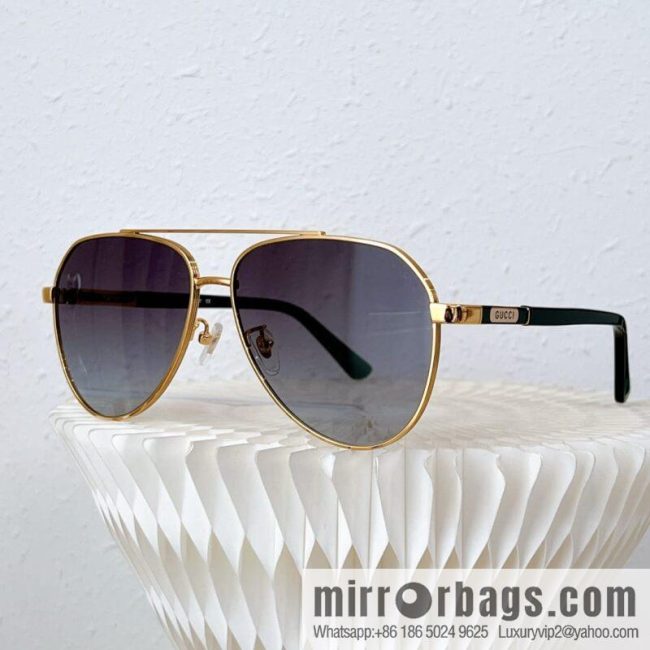 GUCCI Gucci Metal Toad Frame Unisex Sunglasses - Image 5