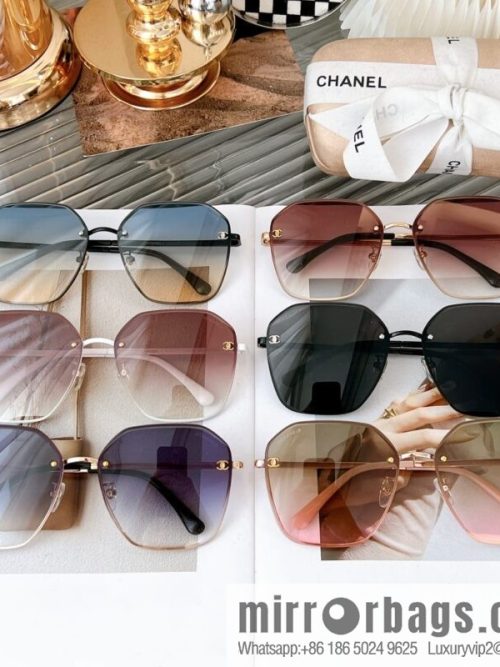 CHANEL Chanel irregular frame unisex sunglasses
