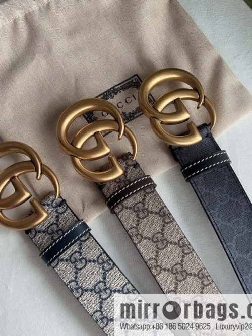 Gucci Gucci GG Supreme Double G Buckle Belt 4.0cm