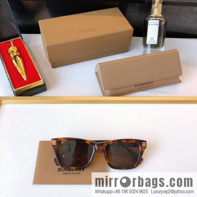 Burberry three-dimensional small frame unisex sunglasses - Image 3