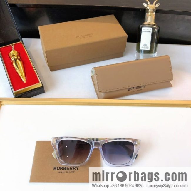 Burberry three-dimensional small frame unisex sunglasses - Image 7