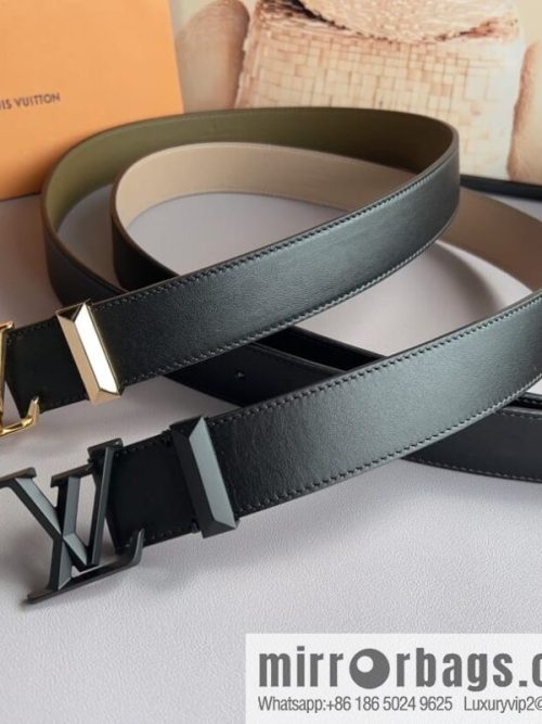 LV/Louis Vuitton, soft cowhide LV Pyramide belt