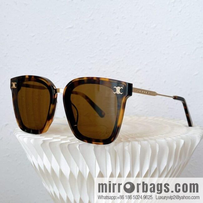 CELINE Celine Arc de Triomphe temple letter logo square sunglasses - Image 5