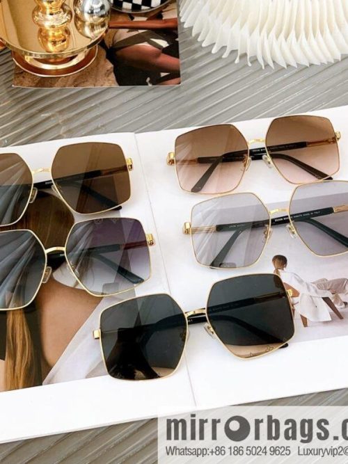 LV Louis Vuitton Metal Large Frame Unisex Sunglasses