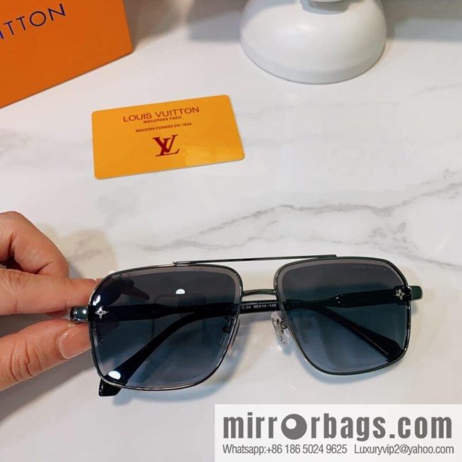 LV Louis Vuitton square unisex sunglasses - Image 4