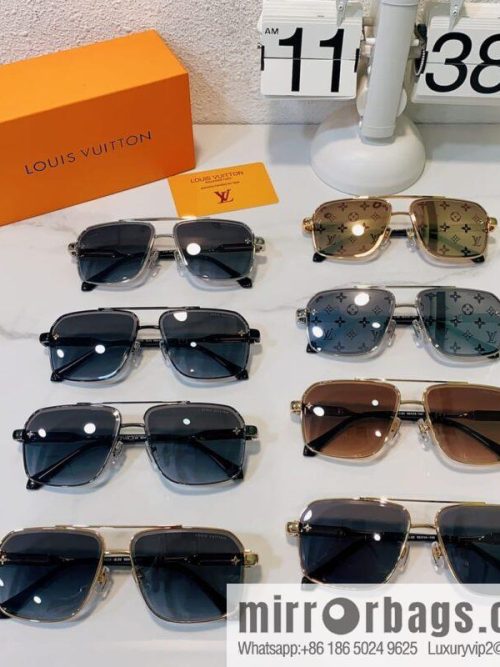 LV Louis Vuitton square unisex sunglasses