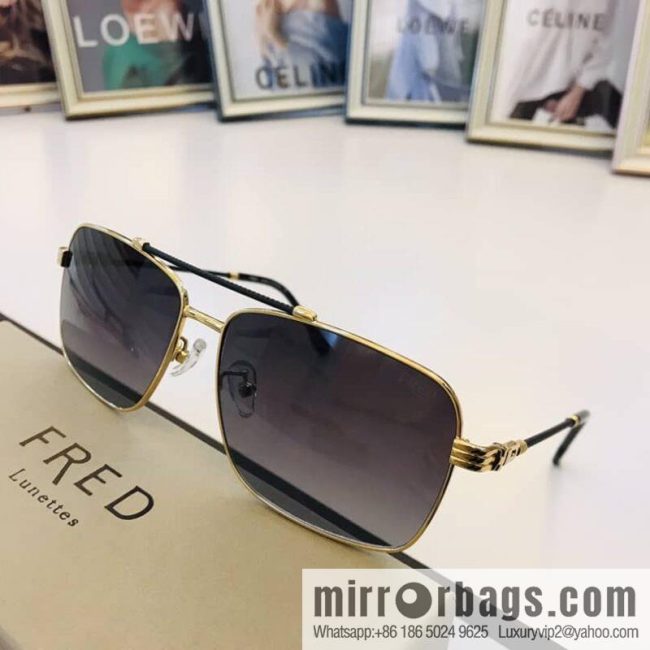 FRED flanged square unisex sunglasses - Image 3