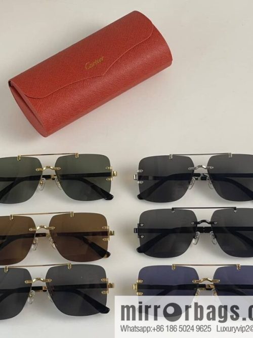 Cartier Frameless Personality Unisex Sunglasses