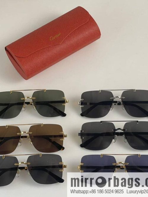 Cartier Frameless Personality Unisex Sunglasses