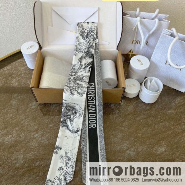 Dior twilly Sauvage Zooey print headband
