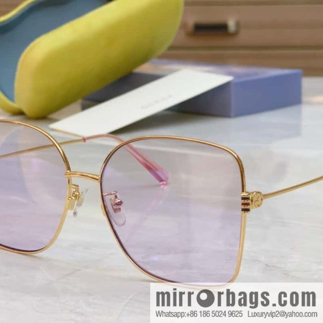 GUCCI Gucci\'s new retro gold silk simple sunglasses - Image 5