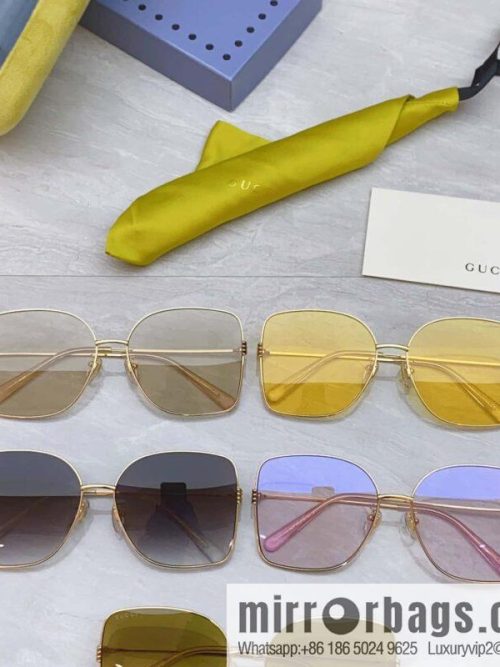 GUCCI Gucci\'s new retro gold silk simple sunglasses