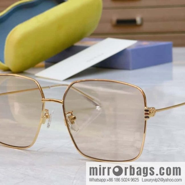 GUCCI Gucci\'s new retro gold silk simple sunglasses sunglasses - Image 6