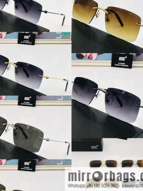 MONTBLANC Montblanc Frameless Perfect Electroplated Sunglasses