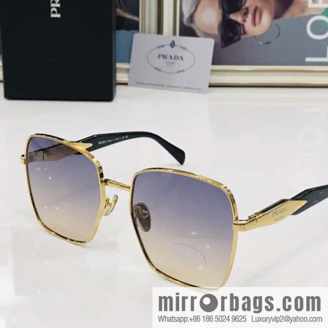 PRADA Metal Frame Unisex Sunglasses - Image 3