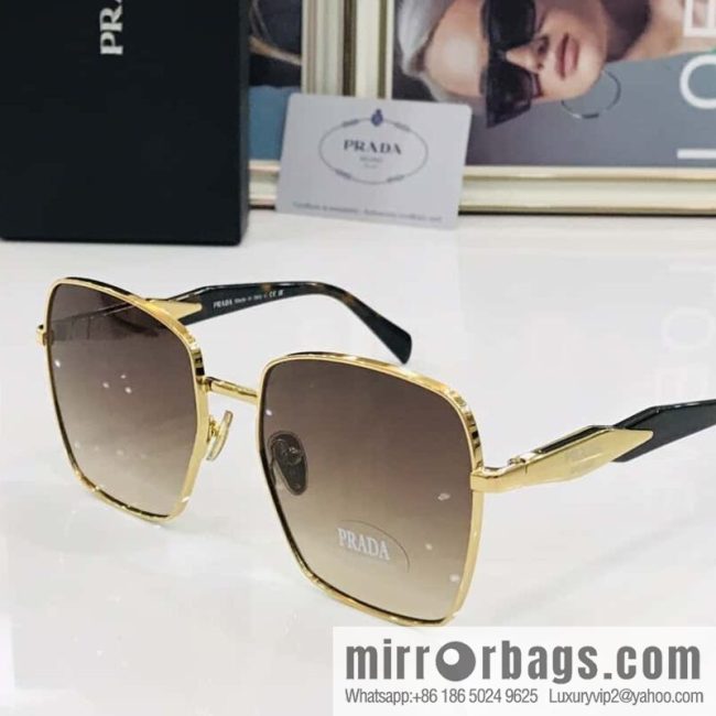 PRADA Metal Frame Unisex Sunglasses - Image 4