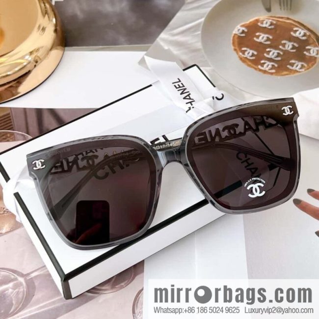 CHANEL Chanel square double c embellished women\'s sunglasses - Image 2