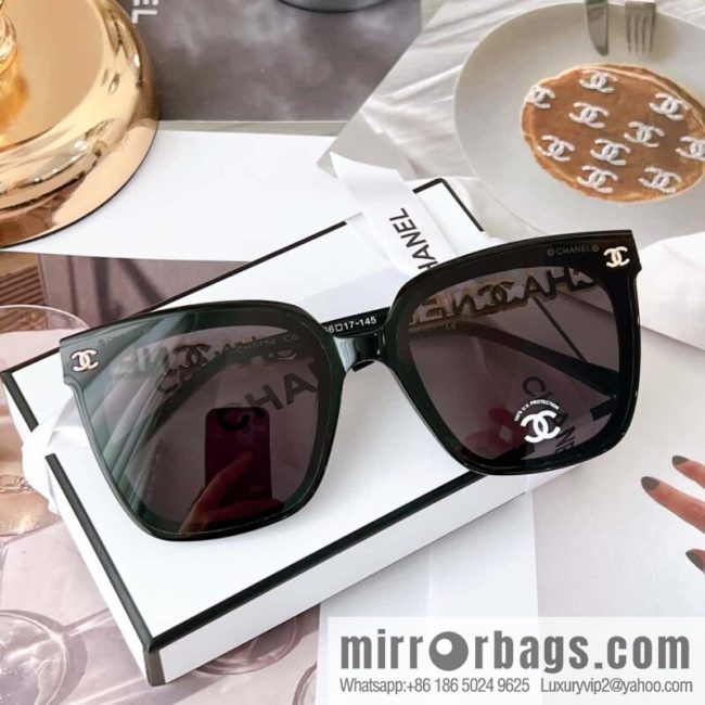 CHANEL Chanel square double c embellished women\'s sunglasses - Image 4