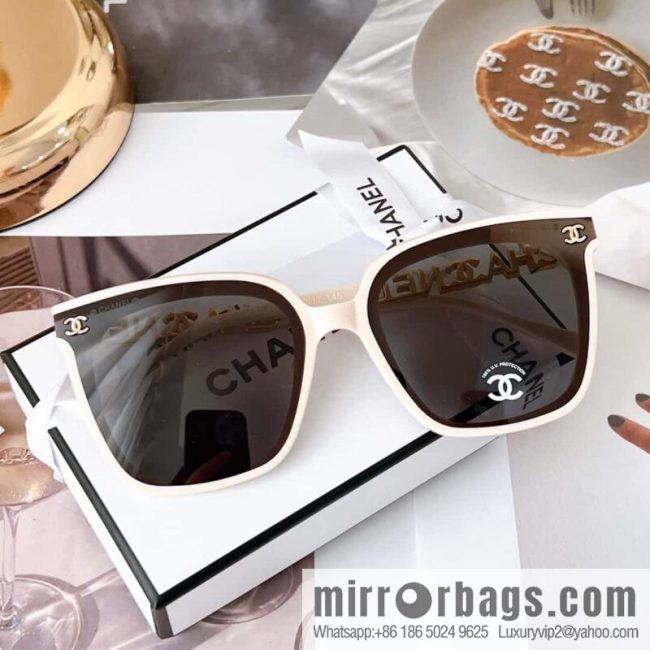 CHANEL Chanel square double c embellished women\'s sunglasses - Image 5