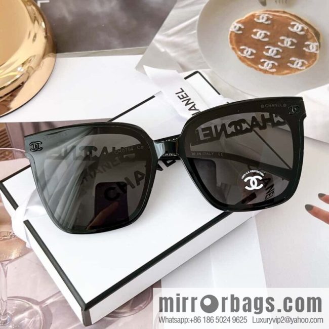 CHANEL Chanel square double c embellished women\'s sunglasses - Image 8