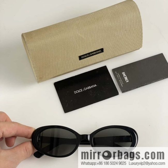 DOLCE & GABBANA Dolce & Gabbana small oval sunglasses - Image 4