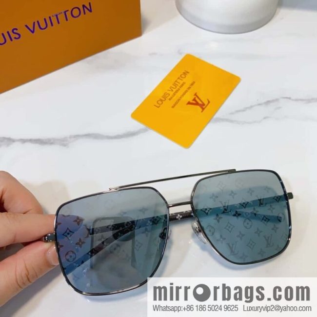 LV Louis Vuitton Metal Frame Unisex Sunglasses - Image 7
